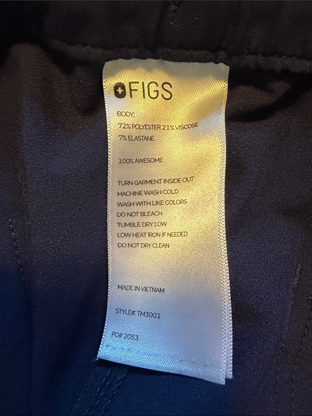Men's Navy Cairo Cargo Scrub pants - FIGS